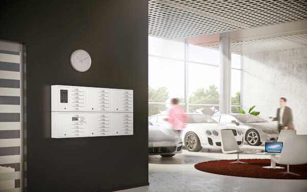 Creone Schlüsselbox im Autohaus 