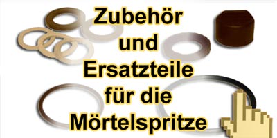 Zubehör, Düsen und Teile für die Mörtelspritze. Zubehör, Düsen und Teile für die Mörtelspritze.