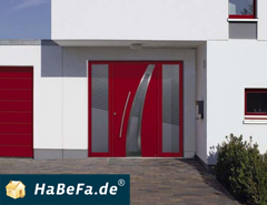 Aluminiumhaustüren mit Seitenteil