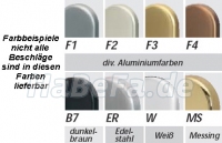 Abus Aluminium- Zylinder- Schutzrosette für Holztüren RH 410 SB