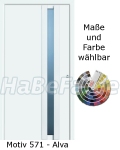 Aluminiumhaust&uuml;ren H&ouml;rmann TopPrestige Alva / Motiv 571, w&auml;rmed&auml;mmend,W&auml;rmeschutzglas VSG au&szlig;en/Satinato innen, 5- fach Automatik Sicherheitsverriegelung