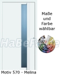 Aluminiumhaust&uuml;ren H&ouml;rmann TopPrestige Melina / Motiv 570, w&auml;rmeged&auml;mmt, W&auml;rmeschutzglas, 5- fach Automatik Sicherheitsverriegelung