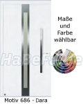 Aluminiumhaust&uuml;ren H&ouml;rmann TopPrestige Motiv 686/Dara, w&auml;rmed&auml;mmend, W&auml;rmeschutzglas, 5- fach Automatik Sicherheitsverriegelung