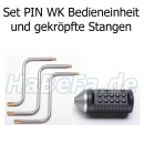 Bedieneinheit PIN WK und Wechselstangen Set gekr&ouml;pft 13mm, 40mm, 46mm f&uuml;r Waffensicherung Armatix Quicklock