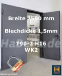 Feuerschutztür T90-2 H16 WK 2 Hörmann zweiflügelige Brandschutztür 2500 mm x 2500 mm