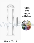 Hauseingangst&uuml;r Heroal - Nebent&uuml;r aus Aluminium Motiv 02-19, w&auml;rmeged&auml;mmte T&uuml;r, Sicherheitsverriegelung, Aluminiumf&uuml;llung, Isoglas