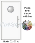 Haust&uuml;ren Aluminium - Alut&uuml;ren Motiv Basic 02-07 A Classica, Sicherheitsschloss, Aluzarge, Aluf&uuml;llung, Verglasung