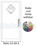Haust&uuml;ren Aluminium - Alut&uuml;ren Motiv Basic 02-08 A Classica, Sicherheitsschloss, Aluzarge, Aluf&uuml;llung, Verglasung