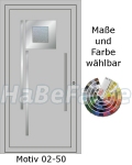 Haust&uuml;ren Aluminium - Alut&uuml;ren Motiv Basic 02-50 Classica, Sicherheitsschloss, Aluzarge, Aluf&uuml;llung, Verglasung