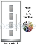 Haust&uuml;ren Aluminium - Alut&uuml;ren Motiv Basic 07-15 Classica, Sicherheitsschloss, Aluzarge, Aluf&uuml;llung, Verglasung