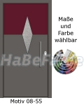 Haust&uuml;ren Aluminium - Alut&uuml;ren Motiv Basic 08-55 Classica, Sicherheitsschloss, Aluzarge, Aluf&uuml;llung, Verglasung