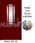 Haust&uuml;ren Aluminium - Alut&uuml;ren Motiv Basic 09-30 Classica, Sicherheitsschloss, Aluzarge, Aluf&uuml;llung, Verglasung