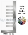 Heroal Hauseingangst&uuml;ren - Nebeneingangst&uuml;ren Aluminium Motiv Design 02-22 mit Zarge, Sicherheitsverriegelung, w&auml;rmeged&auml;mmt