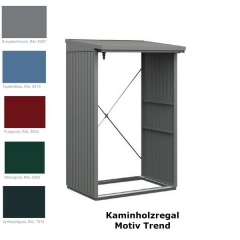 Kaminholzregal Trend Typ 2 / M - Farbe wählbar Maße: 1814 x 1980 mm
