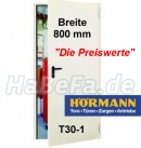 T30-1 H8-5 einflügelige Brandschutztür/ Feuerschutztür Breite 800 mm verschiedene Höhen wählbar