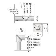Türhaftmagnet Hekatron THM 439/485 in runder Bauform mit verdeckten Anschlussklemmen / Art.-Nr. 6500129