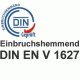 Einbruchhemmend nach DIN EN V 1627