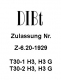 H3 Zulassung vom DIBt