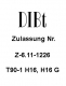 T90-1 H16 Zulassung vom DIBt