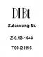 T90-2 H16 Zulassung vom DIBt