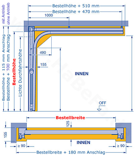 Tür-Sicherheitsstange BASI TSS 110 - aussziehbar von 700 bis 1100 mm