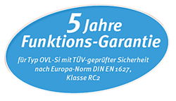 5 Jahre Funktions- Garantie