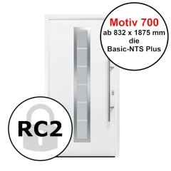 Haustür Basic NTS Plus Motiv 700 in Weiss