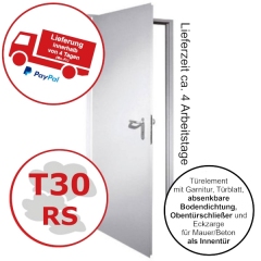 Brand- & Rauchschutztür T30-1 RS FSA 62 von Teckentrup in der Breite 1000 mm und in der Höhe 2000 oder 2125 mm - 4 Arbeitstage