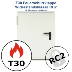 Sicherheit RC2 Brandschutzklappe T30-1 FSA 62, Größe 500 x 500 mm