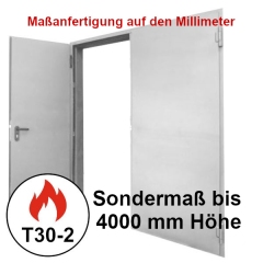 Brandschutztür T30-2 FSA 62 Stahltür, Breite bis 2250 mm, Höhe bis 4000 mm