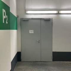 Brandschutztür T30-2 H3 OD Stahltür mit Rauchschutz, Breite 1500 mm, Höhe wählbar