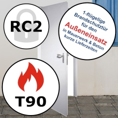 FSA 62 T90 Brandschutztür für die Außenwand