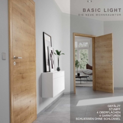 Holzinnentür mit Zarge BASIC Light - 4 Oberflächen - Breite wählbar