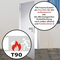 FSA 62 T90 Fluchttür für die Außenwand