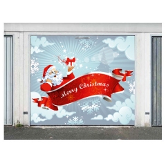 Garagentorplane "MERRY CHRISTMAS", für Einzelgaragen in verschiedenen