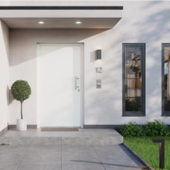 Haust&uuml;r Thermo65 010 - Eingangst&uuml;r aus Stahl und Aluminium - gute D&auml;mmung, sch&ouml;nes Design, fairer Preis