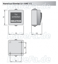 Hekatron Handauslösetaster HAT 03 für Feuchträume / Art.-Nr. 6500142