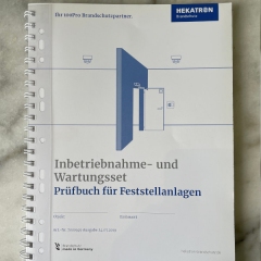 Hekatron Inbetriebnahme- und Wartungsset IW-Set RS mit allen zur Abnahme und Prüfung erforderlichen Unterlagen für Feststellanlagen