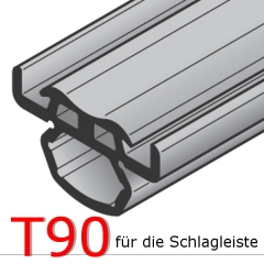 Hörmann Dichtung T90 Brand- Feuerschutzdichtung für Schlagleiste (457380), 3300 mm, für H16-2 G