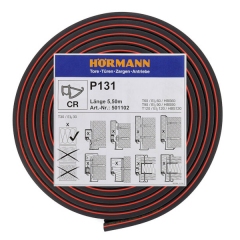 Hörmann T90 Brandschutzdichtung, 5500 mm, für Hörmann Systemzarge aus Stahl.