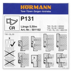 Hörmann Dichtung T30 Brandschutzdichtung (479275), 5500 mm, für H3