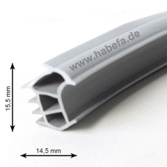 Hörmann graue Zargendichtung für die ZK Innentür und die OIT Objektinnentür - Artikelnummer 30899, Länge 4950 mm