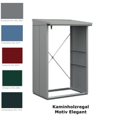 Kaminholzregal Elegant Typ 1 / S - Farbe wählbar Maße: 1227 x 1980 mm
