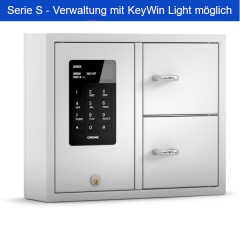 Keybox 9002 S (Nr. 141311) - mit 2 Fächern, jeweils 8 Schlüsselhaken, Fachgröße 15 x 13 cm