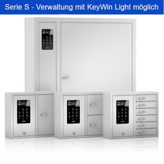 Keybox 9002 S (Nr. 141311) - mit 2 Fächern, jeweils 8 Schlüsselhaken, Fachgröße 15 x 13 cm