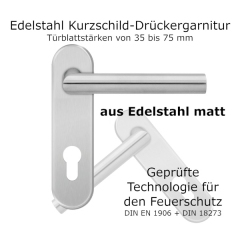 EPRO/FS 18V PZ 71  Drückergarnitur für Objekttür