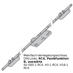 Mehrfachverriegelung Panikfunktion B LINKS (478374) RC4 für E65-1 RC4, H3-1 RC4, H16-1 RC4