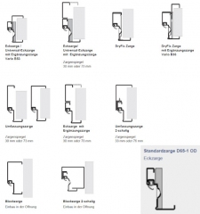 Mehrzwecktür D 65-1 OD, B: 1250 mm, Höhe wählbar