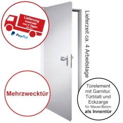Mehrzwecktür dw 62-1 Stahltür, Breite 875 mm - 4 Arbeitstage