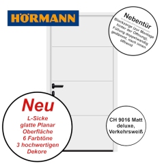Nebentür L-Sicke von Hörmann für Renomatic in CH 9016 mit Blockzarge